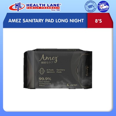 AMEZ SANITARY PAD LONG NIGHT (8'S)
